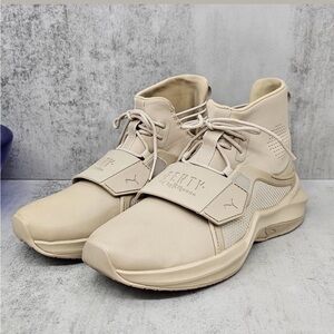 PUMA Fenty by Rihanna Hi Trainers Sneakers Sesame Cream Beige